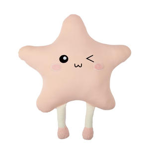 Almohada refrescante en forma de nube, de felpa de seda helada blanca con diseño de estrella, para soporte en siestas de escritorio - Product Image 4