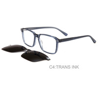 2024 nouveau Design Transparent acétate lunettes cadre lunettes de soleil polarisées pince magnétique sur lunettes de soleil polarisées unisexe