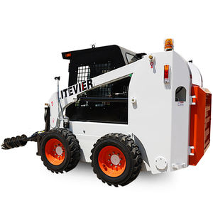 छोटे जे सी बी बैकहोए 400/800/1000/1200 किलोग्राम मिनी डम्पर रेटेड लोड हाइडक पीएलसी इंजन बाल्टी क्षमता फ्रंट स्किड स्टीयर व्हील लोडर - Product Image 2