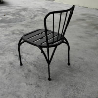 Chaise de repos moderne en métal pour salon, banquet, restaurant, salle d'attente, hôtel, jardin extérieur, balcon