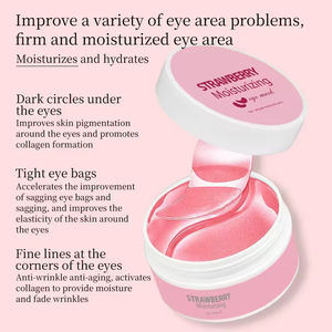 Mascarilla de Ojos de Fresa, Fresca, Hidratante y de Textura Ligera, 80 Piezas, Mascarilla de Ojos Hidratante, Rejuvenecedora y de Textura Ligera - Product Image 2