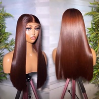 Vendor Rambut Manusia Asli SDD 15A, Wig Lace Closure 4*4, Rambut Manusia Vietnam Mentah Asli, Wig Lace Bone Straight untuk Wanita Kulit Hitam