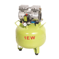 Compresseur d'air silencieux dentaire 10 l/30l, sans huile, 70l/min, action rapide, sans huile