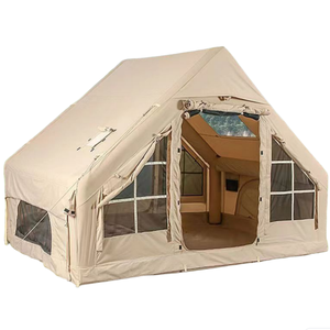Tente gonflable de qualité supérieure en PVC, une chambre, 6.3 m, avec double porte en U et petit hublot pour le camping familial - Product Image 3