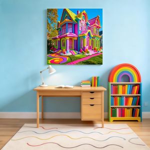 SONGWOOART Set Pittura Diamante 5D Fai da Te Casa delle Caramelle Colorata per Decorazione Casa, Set Pittura Diamante Personalizzabile - Product Image 1
