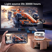 Nuevo Proyector Portátil Mini 2026, Gran Venta, 1080p Full HD LED LCD Android 12.0, Compatible con 4K, 5200 Lúmenes, Altavoces Integrados, para el Hogar