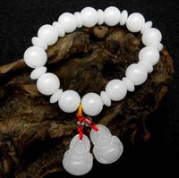 Bracelet à breloques pour femme Langyue Creative, perles de verre imitation jade de 10 mm de diamètre, tendance, certifié authentique, vente en gros