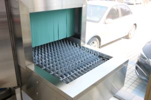 Lave-vaisselle professionnel en acier inoxydable de type canal KINGBETTER pour hôtel et restaurant, garantie 1 an, modèle EL-200B - Product Image 4