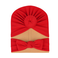 Mode nouvel arrivage accessoires pour enfants de haute qualité nœud en coton surdimensionné bébé Turban bandeau nœud