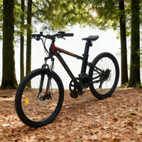 Vélo de montagne électrique sportif 26 pouces 250W 36V Batterie au lithium Moteur à moyeu arrière Cadre en alliage d'aluminium 7 vitesses Frein à disque Vente en gros