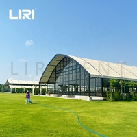 Tentes de jardin de luxe en verre fabriquées en Chine pour les mariages, les banquets et les événements
