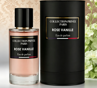 50ml Private Collection Paris-Rose Vanilla Unisex Luxury Eau De Parfum Liquide Longue Durée Parfum Floral Vanillé Sucré France