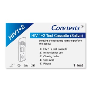 Kit de test rapide anti-HIV à usage domestique en une étape, Instruments d'analyse clinique du VIH de classe III, Carte de test antigénique 1/2, Test <span class=keywords><strong>salivaire</strong></span> oral - Product Image 6