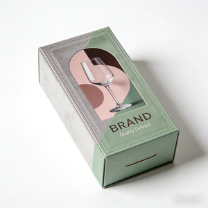 Boîte d'emballage en carton personnalisée <span class=keywords><strong>pour</strong></span> <span class=keywords><strong>verres</strong></span> <span class=keywords><strong>à</strong></span> vin rouge et gobelets transparents, boîte d'emballage <span class=keywords><strong>pour</strong></span> produits sur étagère - Product Image 2