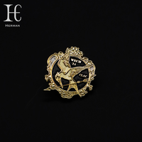Badge Factory personnalisé de haute qualité 3D nickel antique Dragon émail épingles de collier et produits de paillettes se vendent bien