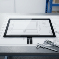 Vente directe d'usine, écran tactile pour moniteur, écran tactile capacitif HMI de 9,7 à 10,1 pouces