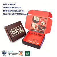 Boîte à biscuits personnalisée avec logo, emballage sur mesure, design luxueux, emballage cadeau pour boulangerie, boîtes en carton