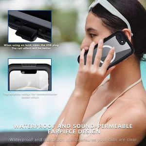Étui étanche magnétique sans fil pour <span class=keywords><strong>iPhone</strong></span> 16 E 15 14 13 12 11Pro Max sac de natation scellé couverture robuste 16e en stock - Product Image 6