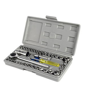 Hot Bán Durablecar Sửa Chữa <span class=keywords><strong>Kit</strong></span> <span class=keywords><strong>40Pcs</strong></span> 3/8*21Mm Spark Tay Áo Ratchet Ổ Đĩa Công Cụ Ổ Cắm Cờ Lê Bộ - Product Image 3
