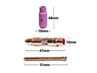 INWELT vente en gros accessoires TIG consommables de torche de soudage à l'arc sous argon corps de pince de soudage TIG pour WP17/WP18/WP26