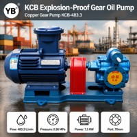   Pompe à engrenages hydraulique 483.3, 483,3 LPM, 0,36 Mpa, 7,5 KW, en bronze, antidéflagrante, pour transfert de carburant