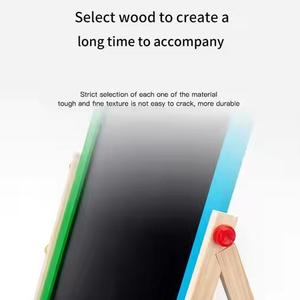 Niños de madera de doble cara Lifing 2 en 1 tablero de dibujo pintura arte pizarra Montessori juguetes educativos para niños niñas - Product Image 4
