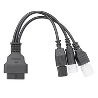 Cable de escáner de motocicleta Yamaha 3 en 1 300mm 3 pines 4 pines 6 pines 12V PVC aislado IP67 adaptador Conductor de cobre