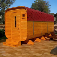 Sauna extérieur sur mesure, sauna sec en bois de cèdre rouge, chauffé par un radiateur électrique