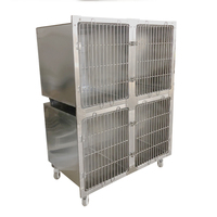 Modularer Tierkäfig aus Edelstahl 304 für Hunde/Katzen / Edelstahl-Tierkäfig für Hunde