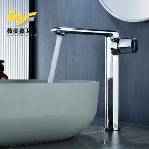 Robinet de lavabo monocommande en cuivre chromé avec réglage de la température eau chaude/froide, cartouche céramique et siège de valve 35 mm - Product Image 4