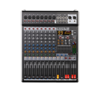 Console de mixage audio AE Series 99DSP avec effets, égaliseur 4 bandes, 8/12/16 canaux mono/stéréo 2 canaux/MP3/Bluetooth/alimentation fantôme 48V