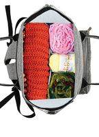 Grand sac à dos organisateur de voyage étui fourre-tout de rangement pour crochet et fil pour accessoire de couture couture