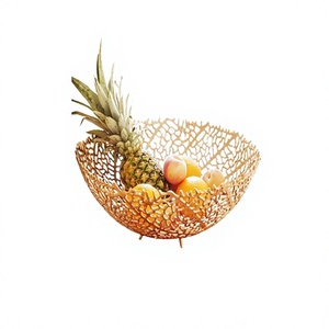 Bol à fruits en métal au design magnifique, de qualité supérieure, taille et forme personnalisées, bol décoratif - Product Image 1