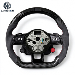 Volante Deportivo de Cuero y Fibra de Carbono para Volkswagen Golf R 5/6/7 MK5/MK6/MK7 GTI Passat CC - Product Image 3