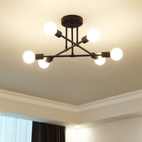 Lampe suspendue minimaliste nordique, lustre LED adapté aux chambres à coucher, salons, décoration d'éclairage noir et or