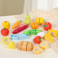 Groothandel Kinderen Speelgoed Houten Fruit Groente Snijset Vroeg Onderwijs Leuk Keuken Eten Puzzel Speelgoed