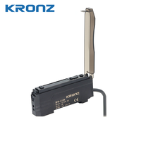 Capteur à fibre optique numérique KRONZ, LED rouge 630 nm avec sortie NPN/PNP, réponse rapide 50, 12-24 VDC pour détection de précision