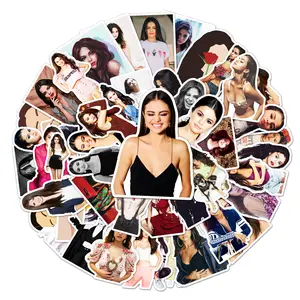 ZY1179C 50Pcs Selena Gomez Stickers Cute Waterproof Laptop Computer Skateboard bagaglio da bicicletta per Teen Kid Toys decalcomania