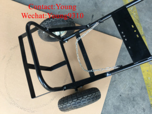 Yüksek kaliteli 80kg gaz oksijen silindiri arabası/paslanmaz çelik tekerlek ile hareketli silindir çelik el arabası kamyon - Product Image 5