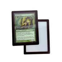 Protège-cartes haut de gamme à bordure vibrante avec fermeture à clip, couleurs personnalisables pour collections de cartes à collectionner de valeur