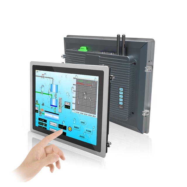 Industrial 15 Inch Fanless Ip65 Rugged Pane Wall Mount Capacitive Open Frame Monitor Touch Screen Industrial