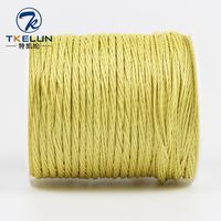 3mm ignifugé en fibre para aramide Résistance à la chaleur Couleur jaune Corde tressée et torsadée pour cordons de sécurité incendie Longes