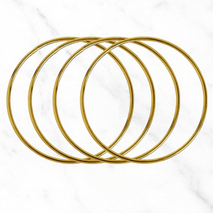 Cercles métalliques pour artisanat, anneaux attrape-rêves dorés, fournitures pour créations en macramé, anneaux pour couronnes, projets de bricolage et artisanat - Product Image 1