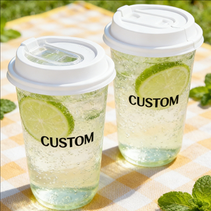 Vasos de Plástico Personalizados para Jugo de 12oz, Vasos Desechables de Plástico para Cafetería y Restaurante con Logotipo Personalizado - Product Image 6