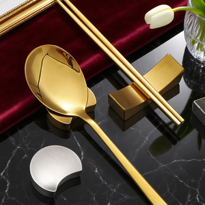 Porte-baguettes en métal réutilisable personnalisé pour hôtel restaurant Porte-baguettes en acier inoxydable Décoration de table - Product Image 3