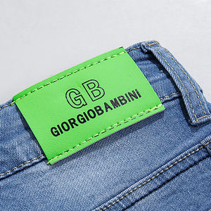 Jeans longs droits en denim pour enfants avec cordon, vente en gros, pour garçons - Product Image 5