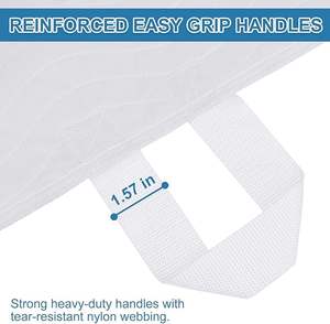 Protège-matelas absorbant super absorbant à 4 couches, <span class=keywords><strong>lavable</strong></span> et réutilisable, avec 8 poignées pour les personnes âgées - Product Image 4