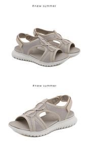Sandali Estivi Sportivi Comodi con Plateau per <span class=keywords><strong>Donna</strong></span>, Regolabili, con Supporto per Arco Plantare Alto, Sandali Ortopedici per Piedi Piatti - Product Image 5