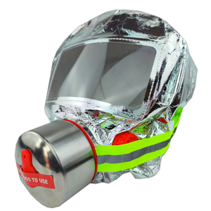 Respirator pemadam kebakaran wajah penuh perlindungan api 30 menit HARGA TERBAIK dengan Respirator tahan asap fleksibel untuk Hotel - Product Image 3