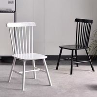 Chaise de salle à manger en bois moderne, durable, écologique, haut de gamme, minimaliste, avec pieds en bois, style nordique